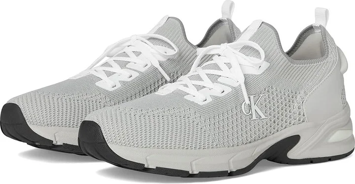 Calvin Klein Lorhee Women's Shoes Light Grey : 9 M, Canvas/Lace/Rubber