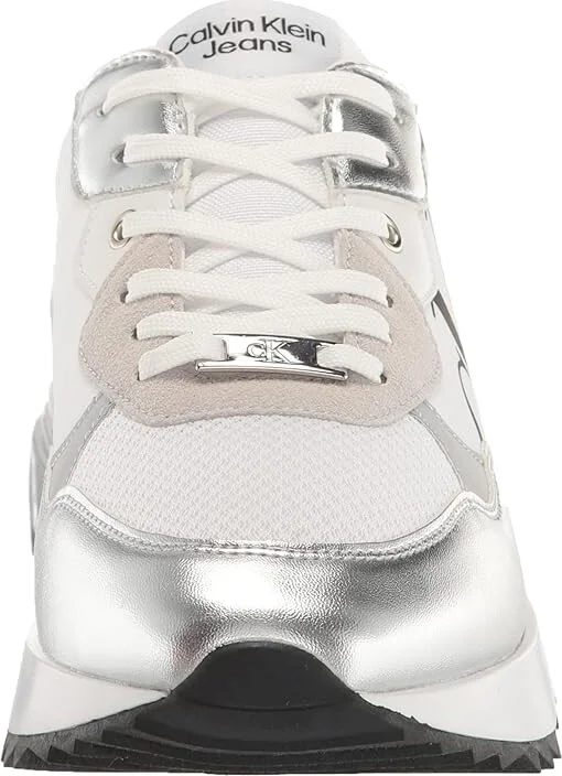 Calvin Klein Magalee Women's Shoes Silver : 10 M, Textile - Image 3