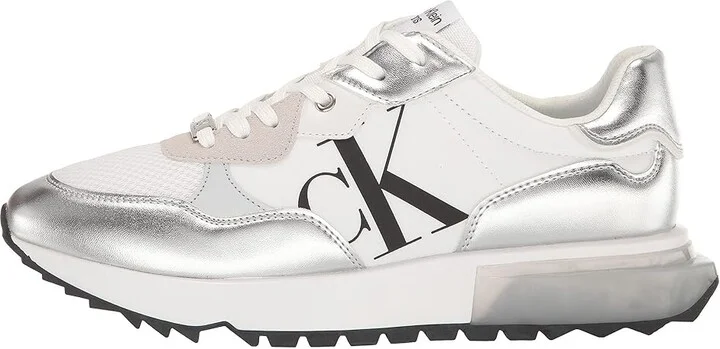Calvin Klein Magalee Women's Shoes Silver : 10 M, Textile - Image 4