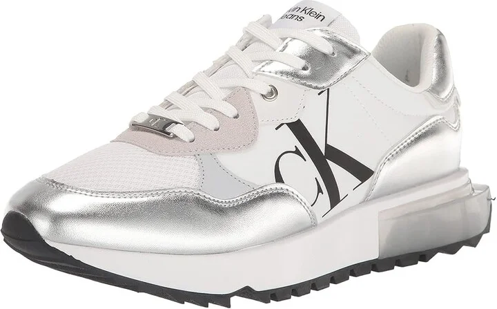 Calvin Klein Magalee Women's Shoes Silver : 10 M, Textile