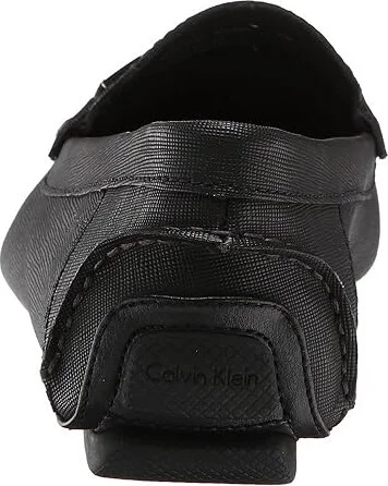 Calvin Klein Magnus Men's Shoes Black/Black/Weave Emboss Action : 7 M, Leather - Image 4