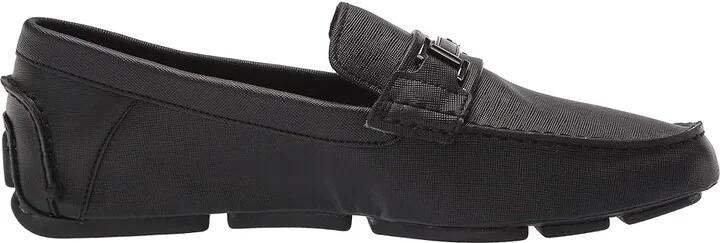 Calvin Klein Magnus Men's Shoes Black/Black/Weave Emboss Action : 7 M, Leather - Image 7