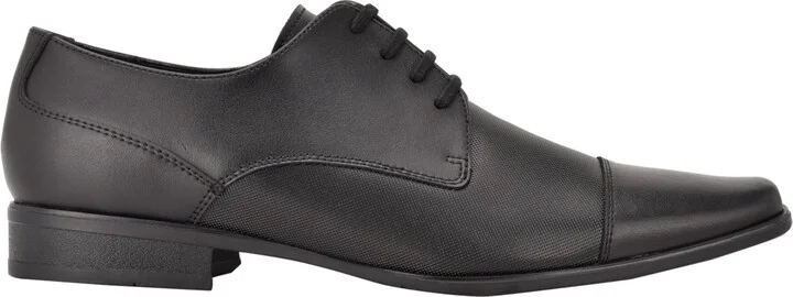 Calvin Klein Men's Bram Lace Up Cap-Toe Leather Dress Shoes - Image 2