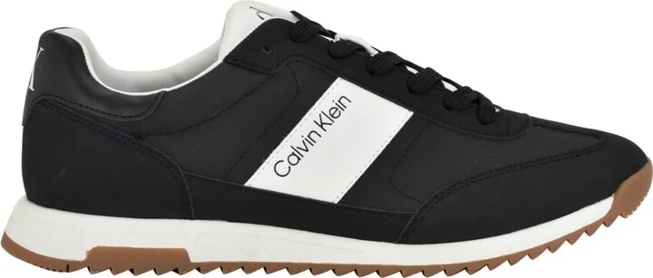 Calvin Klein Men's Galent Casual Lace Up Sneakers - Black, White - Image 2