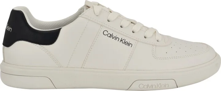 Calvin Klein Men's Glenti Lace-Up Casual Sneakers - Ivory/Black - Image 2