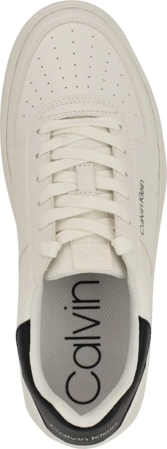 Calvin Klein Men's Glenti Lace-Up Casual Sneakers - Ivory/Black - Image 3