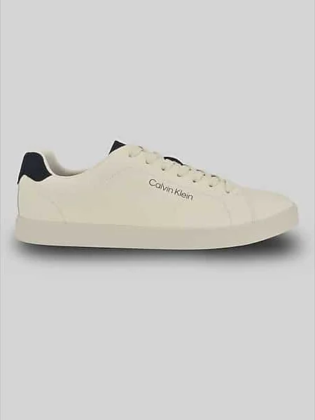 Calvin Klein Men's Ilano Casual Lace-Up Sneakers Ivory