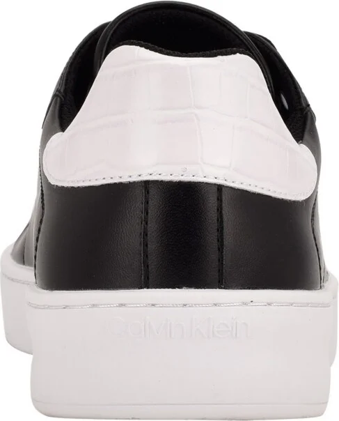 Calvin Klein Men's Lucio Casual Lace Up Sneakers - Black, White Croc - Image 3