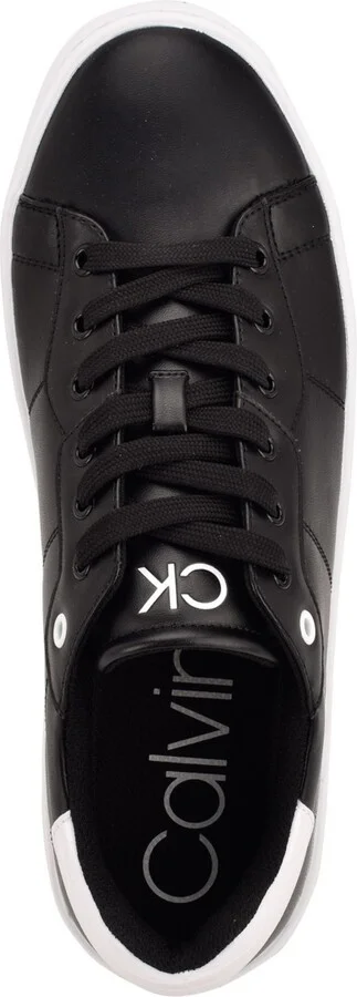 Calvin Klein Men's Lucio Casual Lace Up Sneakers - Black, White Croc - Image 4