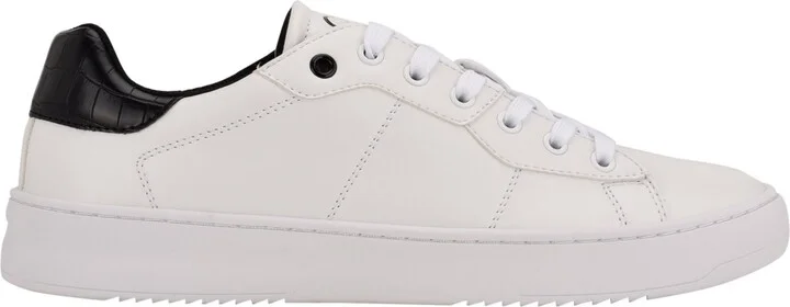 Calvin Klein Men's Lucio Casual Lace Up Sneakers - Black, White Croc - Image 6