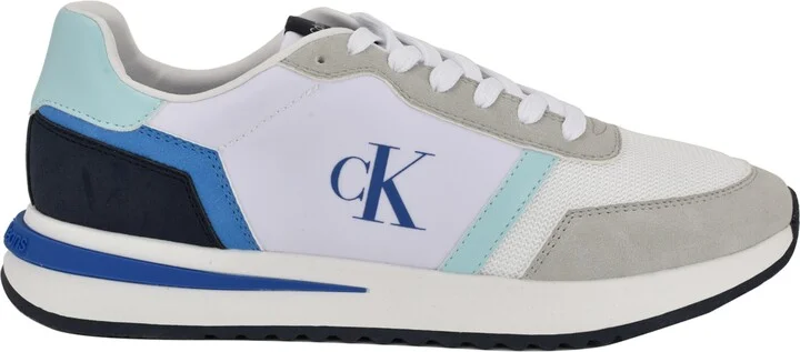 Calvin Klein Men's Picio Lace Up Casual Sneakers - Medium Blue/White Multi - Image 2