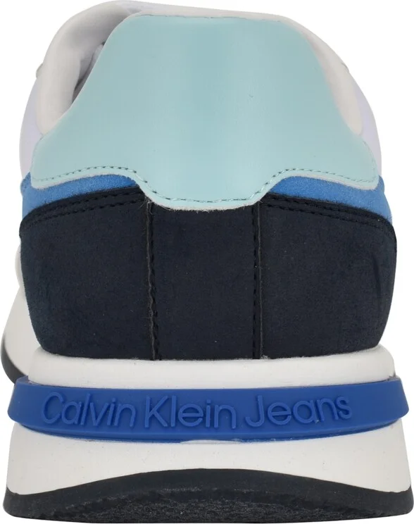 Calvin Klein Men's Picio Lace Up Casual Sneakers - Medium Blue/White Multi - Image 3