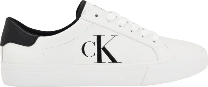 Calvin Klein Men's Rex Lace-Up Slip-On Sneakers - White, Navy - Image 2