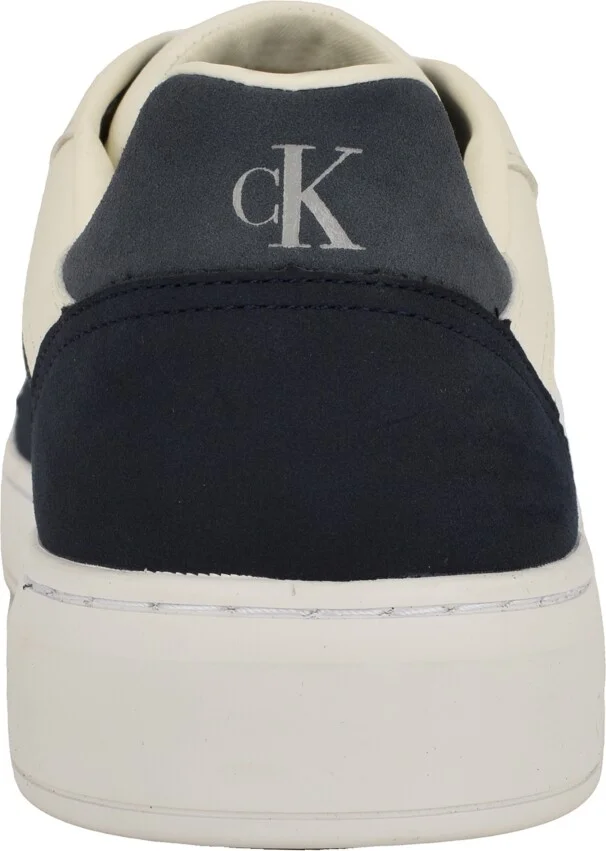 Calvin Klein Men's Waclon Lace-Up Casual Sneakers - Dark blue, Ivory - Image 3