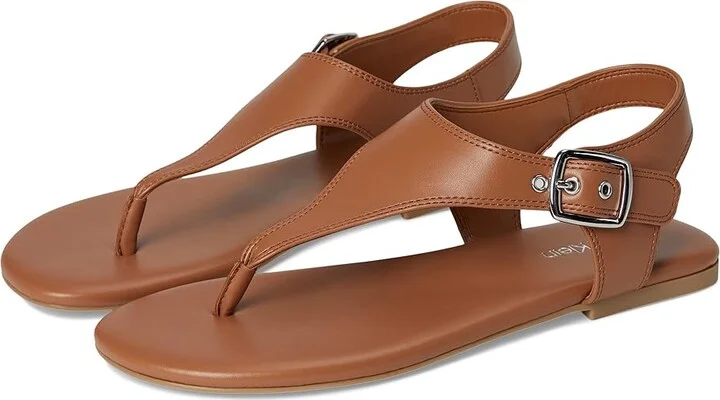 Calvin Klein Moraca Women's Sandals Dark Natural : 6.5 M, Synthetic