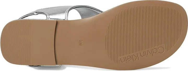 Calvin Klein Moraca Women's Sandals Silver : 9.5 M, Synthetic - Image 3