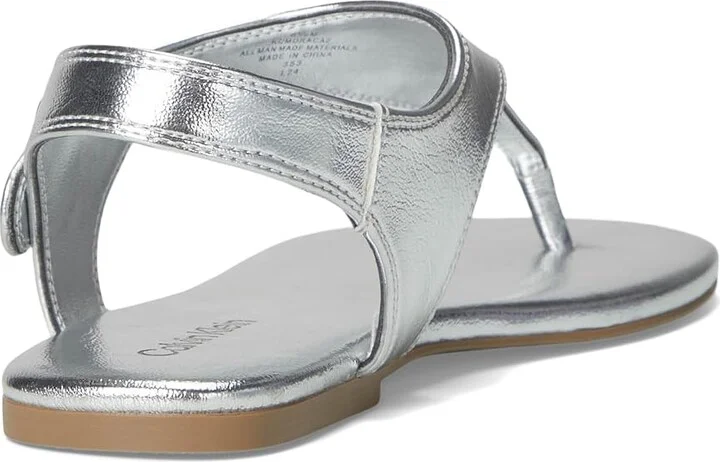 Calvin Klein Moraca Women's Sandals Silver : 9.5 M, Synthetic - Image 4