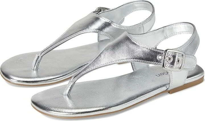 Calvin Klein Moraca Women's Sandals Silver : 9.5 M, Synthetic