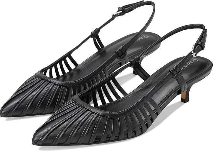 Calvin Klein Movella High Women's Heels Black : 7 M, Leather
