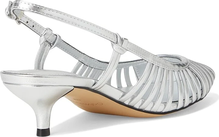Calvin Klein Movella High Women's Heels Silver : 6 M, Leather - Image 4
