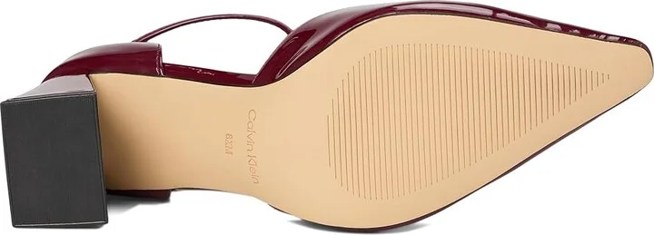 Calvin Klein Nalene Women's Shoes Dark Red Patent : 8 M, Synthetic - Image 3