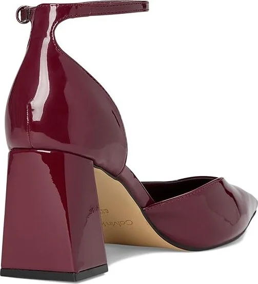 Calvin Klein Nalene Women's Shoes Dark Red Patent : 8 M, Synthetic - Image 4