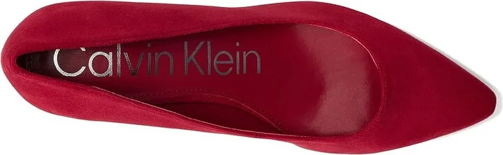 Calvin Klein Natalia Women's Dress Sandals Medium Red : 5 M, Synthetic - Image 2