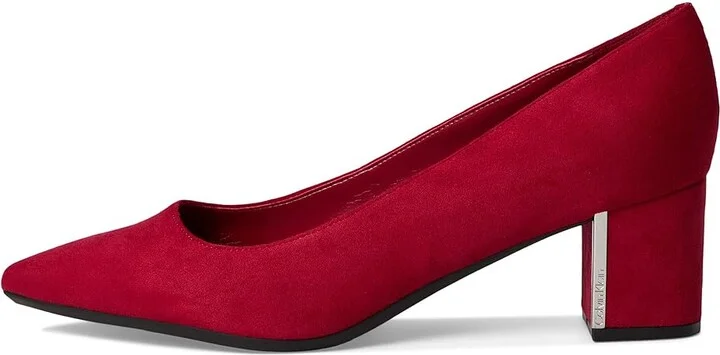 Calvin Klein Natalia Women's Dress Sandals Medium Red : 5 M, Synthetic - Image 6
