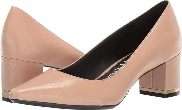 Calvin Klein Nita Women's Shoes Desert Sand 1 : 7.5 M, Leather