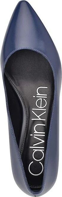 Calvin Klein Nita Women's Shoes Navy : 6 M, Leather - Image 2