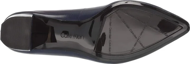 Calvin Klein Nita Women's Shoes Navy : 6 M, Leather - Image 3
