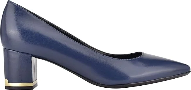 Calvin Klein Nita Women's Shoes Navy : 6 M, Leather - Image 4