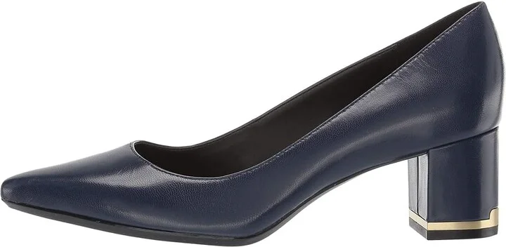 Calvin Klein Nita Women's Shoes Navy : 6 M, Leather - Image 6