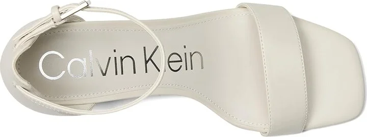 Calvin Klein Nolene Women's Sandals Ivory : 7.5 M, Faux Leather - Image 2