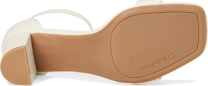 Calvin Klein Nolene Women's Sandals Ivory : 7.5 M, Faux Leather - Image 3