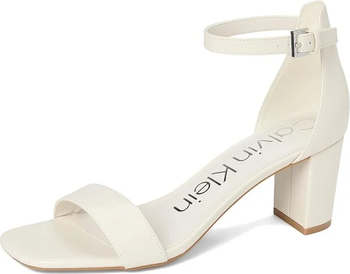 Calvin Klein Nolene Women's Sandals Ivory : 7.5 M, Faux Leather - Image 5