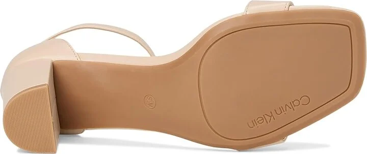 Calvin Klein Nolene Women's Sandals Light Natural : 8 M, Faux Leather - Image 3