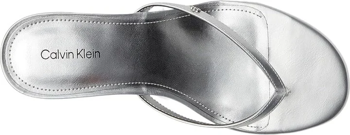 Calvin Klein Opelle Women's Sandals Silver : 6 M, Faux Leather - Image 2