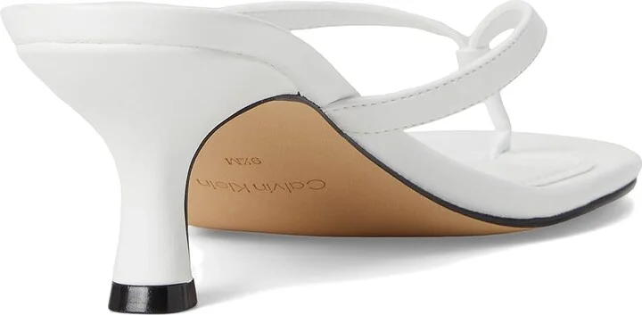 Calvin Klein Opelle Women's Sandals White : 8.5 M, Faux Leather - Image 4