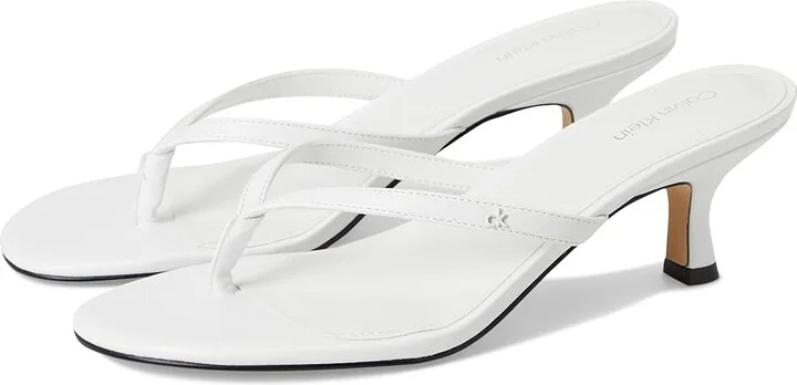Calvin Klein Opelle Women's Sandals White : 8.5 M, Faux Leather