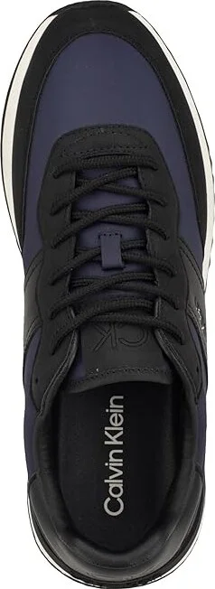 Calvin Klein Paters Men's Lace Up Wing Tip Shoes Black/Navy : 11 M, Synthetic - Image 2