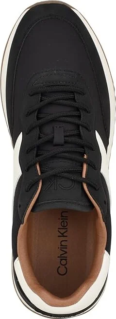 Calvin Klein Paters Men's Lace Up Wing Tip Shoes Black/White : 9 M, Synthetic - Image 2