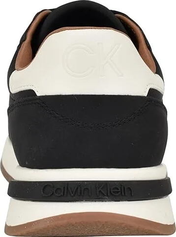 Calvin Klein Paters Men's Lace Up Wing Tip Shoes Black/White : 9 M, Synthetic - Image 4