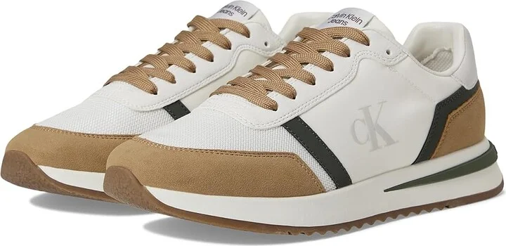 Calvin Klein Picio Men's Lace-up Boots Medium Natural/White : 9 M