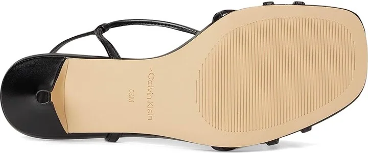 Calvin Klein Poeta Women's Sandals Black : 6 M, Faux Leather - Image 3