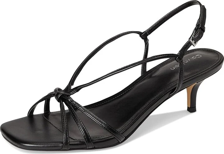 Calvin Klein Poeta Women's Sandals Black : 6 M, Faux Leather - Image 5