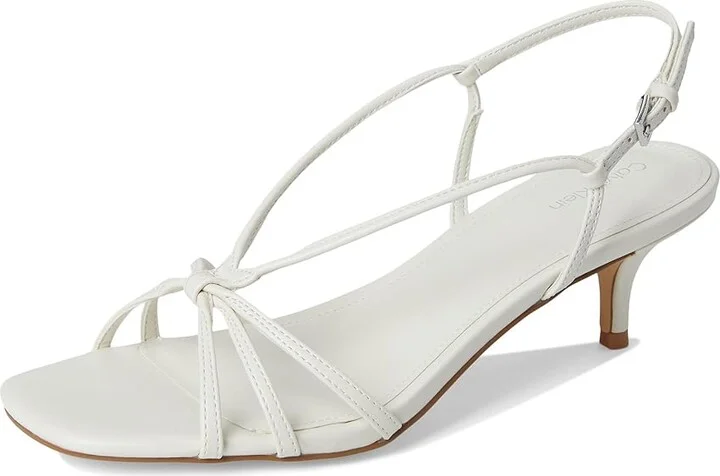Calvin Klein Poeta Women's Sandals Ivory : 7.5 M, Faux Leather - Image 5