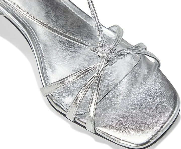 Calvin Klein Poeta Women's Sandals Silver : 6 M, Faux Leather - Image 7