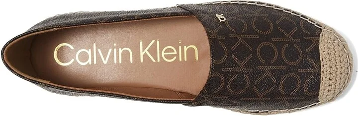 Calvin Klein Popular Women's Shoes Espresso Logo : 5.5 M, Textile - Image 2