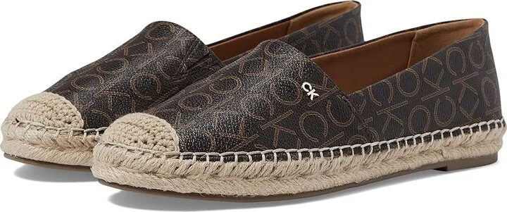Calvin Klein Popular Women's Shoes Espresso Logo : 5.5 M, Textile